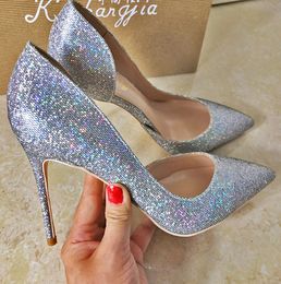 Silver Glitter High Heel Pumps Australia | New Silver Glitter High Heel at Best Prices - DHgate Australia