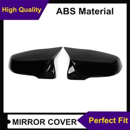 A Pair Rear View Side Mirror Cover Caps for BMW F52 F39 F48 F49 G29 ABS Glossy Black/White