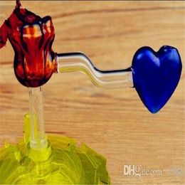 Rose pot core ,Wholesale Bongs Oil Burner Glass Pipes Water Pipes Glass Pipe Oil Rigs Smoking Free Shipping