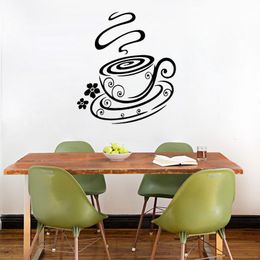 Creative Coffee Mug Cup Wall Stickers for Cafe Coffee Shop Creative Coffee Mug Cup Wall Stickers for Cafe Coffee Shop