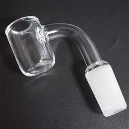 DHL Factory Price 4mm Thick Flat Top Quartz Banger Nail With 10mm 14mm 18mm Quartz Nail for Glass Water Pipe Adapter
