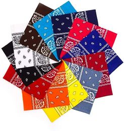 22 X 22 Inch Bandanas Headbands for Women Men Novelty Double Sided Print Paisley Cowboy Bandana Party Favour Scarf Handkerchiefs