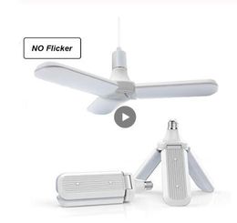 45w E27 Led Bulb Smd2835 228leds Super Bright Foldable Fan Blade Angle Adjustable Ceiling Lamp Home Energy Saving Lights