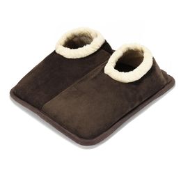 220V Adjustable Electric Foot Warmer Heater Winter Warm Shoes Heating Slippers For Computer Office Sofa