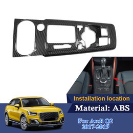 ABS Interior Mouldings For Audi Q2 2017-2019 Low Mach Car Gear Box Frame Sequins Internal Accessories Decoration Stickers
