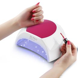 Hot Sun 2c Led Nail Lamp Uv Lamp Nail 48w/80w Sunuv Is Suitable For All Gel 33 Beads Led Display Nail Dryer Automatic Induction SH190726