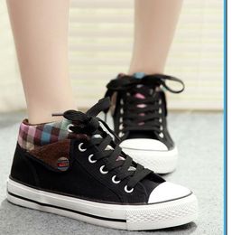 Hot Sale-Hot spring autumn shoes women casual height increased high top shoes mixed