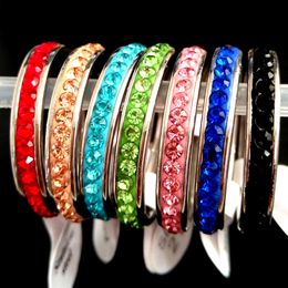 36pcs Colourful One Row Zircon Stainless Steel CZ Wedding Rings Engagement Jewellery Male Female Star Shiny Crystal Finger Charm Elegant Ring