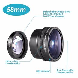 Freeshipping New Photography 58mm AF 0.21X Wide Angle + Fish-eye Lens for Canon Nikon Sony Pentax Olympus Camera