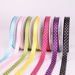 Decorative Ribbon Roll Polka Dots 25 Yards Thin Brithday Cake Bow Thanksgiving Gift Box Wrap Belt Wedding Party Decoration