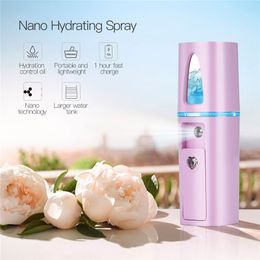 USB Portable Nano Mist Sprayer Facial Body Nebulizer Steamer Moisturising Skin Care Mini Face Spray Beauty Tools HHAa236