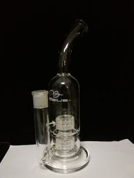 2020 Mobius glass bong Stereo Matrix perc recycler oil rigs glass water pipes smoking tobacco birds cage Perc heady glass 18.8mm joint