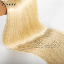 VMAE Top Quality 100% Brazilian Nano Tip Virgin Remy Keratin Fusion Human Hair Extensions Straight Double Drawn 1g/strand 50g 14" to 26"