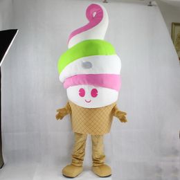 Factory 2019 Hot EVA Material Ice Cream Mascot Costumes Cartoon Apparel Birthday Party Masquerade