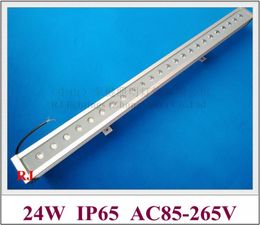 2019 NEW Luxurious Aluminium and reinforced glass 24 led 24W LED wall washer light lamp LED bar light flood light AC85V-265V input