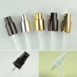 High Quality Gold Cosmetic Lotion Pump for Lotion Bottle, DIY Silver Perfume Spray Nozzle Cap for Spray Bottle F2332