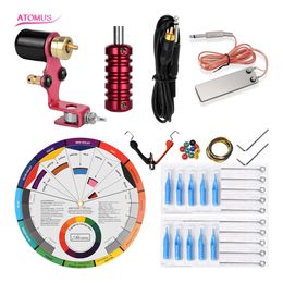 Shader Gun Tattoo Body Art Complete Kit Rotary Machine Motor Set Pen Rotary Tattoo Kits Complete Gun Professional Liner Shader Machinery