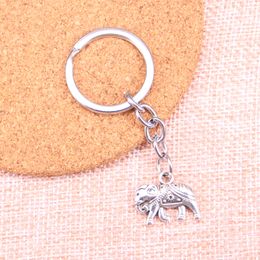 New Keychain 16*20mm Thailand mounts elephant Pendants DIY Men Car Key Chain Ring Holder Keyring Souvenir Jewellery Gift