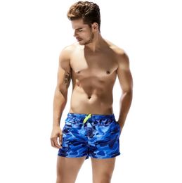 New males Surf Board Shorts mens Quick drying Swim Boxer Shorts creative design Beachwear Shorts Maillot De Bain beach wear New Fas