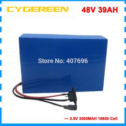 2000W Lithium battery 48V 39AH scooter li-ion batteries 48V electric bike battery use for samsung cell 50A BMS with Charger