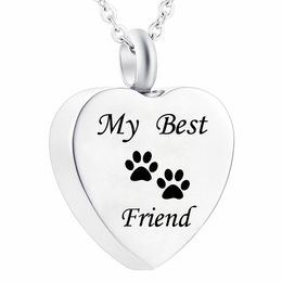 Memorial Pet Ashes Keepsake Dog Cat Cremation Jewellery Urn Pendant Necklace Paw print Ash Memorial Keepsake