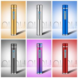 New Colourful Mini Cylindrical Touch induction USB Double ARC Charging Lighter Portable Innovative Design For Cigarette Smoking Pipe Tool