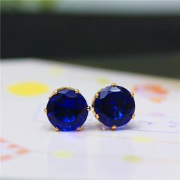 brand Jewellery luxury austrian crystal earrings for women gold stud for girls gift