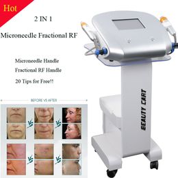 Microneedle Fractional machine Multi-polar RF Skin Rejuvenation ace Lift face tightening Wrinkle Removal 4 Tips