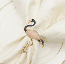 Banquet Flamingo napkin Rings button Ocean Restaurant cloth Hotel wedding home Ring