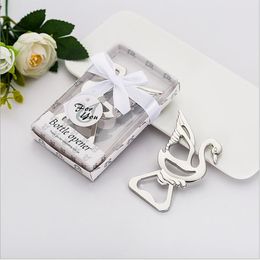 Party Favors Baby Shower Souvenirs Little Swan Bottle Opener Personalized Present Alloy For Wedding Giveaway Gift Free Shipping