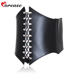 Morease Adult bdsm bondage sexy adjustable waist training croset tops sex toys for female fetish chastity belt Y18110802