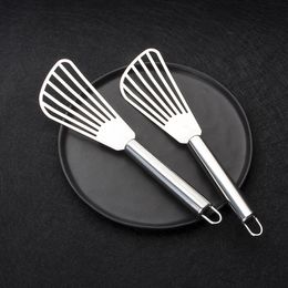 Multi-Purpose Food Grade Stainless Steel Cooking Steak Shovel BBQ Burning Fried Fish Rice Shovel Spatula Baking tool