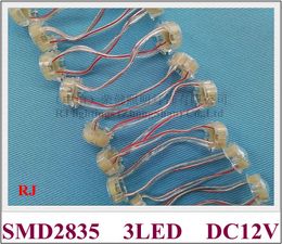 LED pixel light module LED point light outdoor SMD2835 3 LED 0.4W 40lm DC12V 20mm*20mm*13mm and diameter / open hole size 20mm