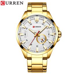 CURREN Business Quartz Watch for Men Luxury Watch Men's Brand Stainless Steel Wristwatch Relogio Masculino Waterproof Clock313d