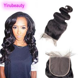 Mongolian 6X6 Lace Closure Body Wave Middle Free Three Part 6X6 Closures Virgin Hair Top Remy Products