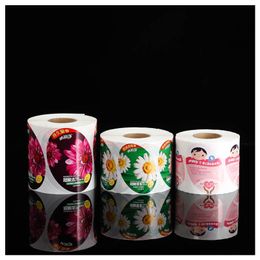 Custom round Colours printing label sticker roll package waterproof shampoo stickers labels body wash plastic printed Colour from China
