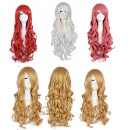 Size: adjustable Select color and style Fashion Lolita Full Curly Wigs Long Wavy Hair Cosplay Costume Anime Party Wig