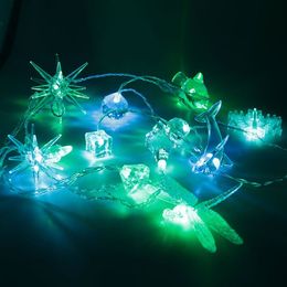 Christmas Tree Decorations Living Room Decoration AC110-240V 3.9M Transparent USB LED Colorful Light String