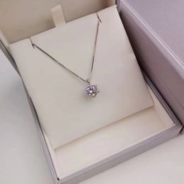 Fashion- quality S925 Pure silver pendant with 1.5ct or 2ct necklace for women necklace Fashion Trendy jewelry gift PS6086