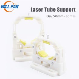 Will Fan Dia 50-80mm Co2 Laser Tube Holder Mount For Laser Engraving Cutter Machine .40W 50w Glass Tube Support