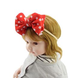 Baby Big Bow Headband Top Knot Headbands Toddler Girl Headwrap Nylon Hair Bands Children Head Wraps Hair Accessories 14 Designs BT5350