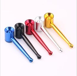 Manufacturers direct sales of 96 mm metal free portable Aluminium cigarette holder bottom can be screwed out of mesh-free pipe