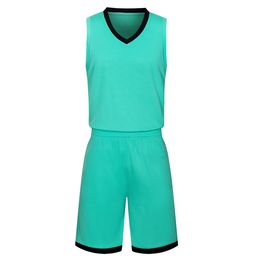 2019 New Blank Basketball jerseys printed logo Mens size S-XXL cheap price fast shipping good quality Teal Green T003