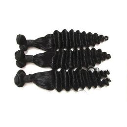 -Betyysister Productos para el cabello Despacho Brasileño Virgen Remy Fumi Hair Wave Style 3pcs 300g Lote para una cabeza Natural Balck Color
