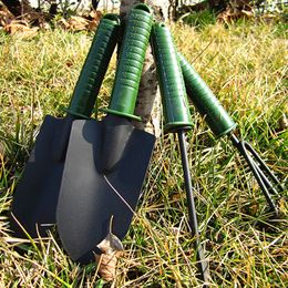 free shipping multi-functional gardening tool kit small shovel three-toothed rake four-piece garden tools combo soil-growing weeding tools