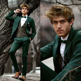Fall Handsome Wedding Mens Suits Notched Lapel Two Button Groom Wear 2 Piece Best Man Formal Blazer Suit(Jacket+Pants)