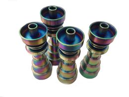 Rainbow Titanium Nail 10mm&14mm&19mm 2 IN 1, 4 IN 1, 6 IN 1 domeless titanium nail, with male and female joint