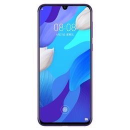 Original Huawei Nova 5 4G LTE Cell Phone 8GB RAM 128GB ROM Kirin 810 Octa Core Android 6.39" OLED Curved Full Screen 48MP 3500mAh Fingerprint ID Smart Mobile Phone