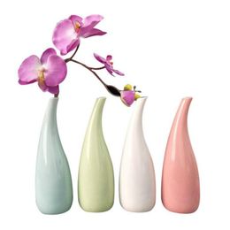 Nordic ceramic vases model room home decor vase Creative simplicity decoration jardiniere Minimalism Simple flowerpot manual8099890