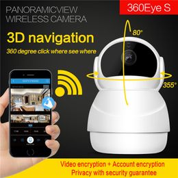 Snowman 3D Navigation Wifi internet video camera 1080P night vision wireless camera 2 way audio /PTZ roatation/Motion detection
